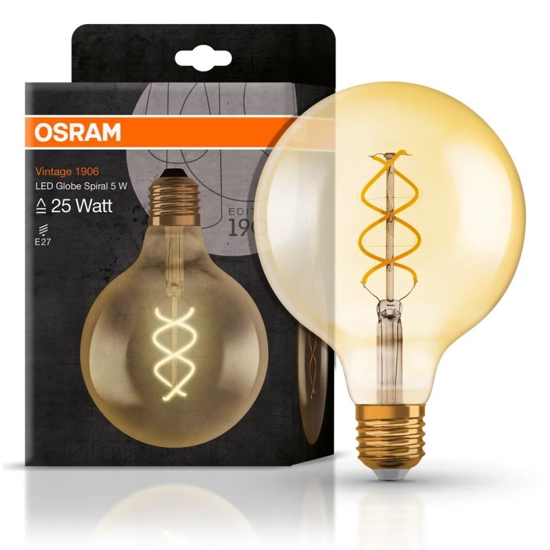 092136 LAMPARA GLOBO FIL ESPIRAL LED E27 4W 2000K 092136 LAMPARA GLOBO FIL ESPIRAL LED E27 4W 2000K