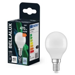 128309 LAMPARA ESFERICA LED 5,7W E14 4000K BELLALU