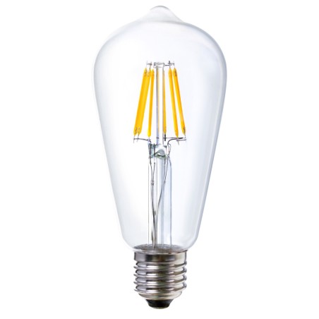 09365 LAMPARA EDISON FIL LED E24 6W 3000K ST64 LEDESMA