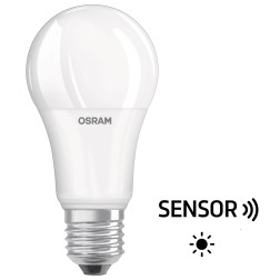 428300 LAMPARA STANDARD LED SENSOR LUZ E27 6W 2700K OSRAM