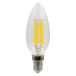 121117 LAMPARA LED VELA CLARA E14 6W 800lm 4000K B&B