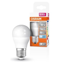 022005 LAMPARA ESFERICA LED E27 7W 4000K STAR OSRAM