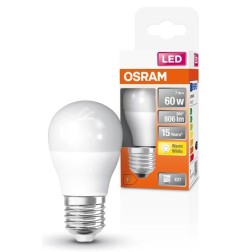 021985 LAMPARA ESFERICA LED E27 7W 2700K STAR OSRAM