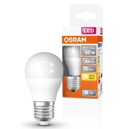 022029 LAMPARA ESFERICA LED E27 7W 6500K STAR OSRAM