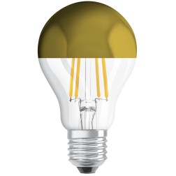 435346 LAMPARA STANDARD ORO FIL LED E27 7W 2700K RETROFIT MIRROR OSRAM