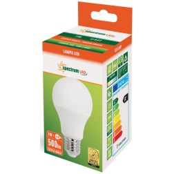 WOJ13900 LAMPARA STANDARD LED 7W E27 3000K 500Lm SPECTRUM