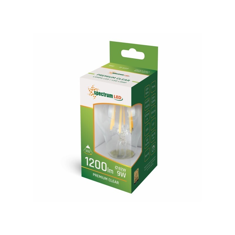WOJ+14596 LAMPARA STANDARD LED CRISTAL 8-5W E27 4000K SPECTRUM