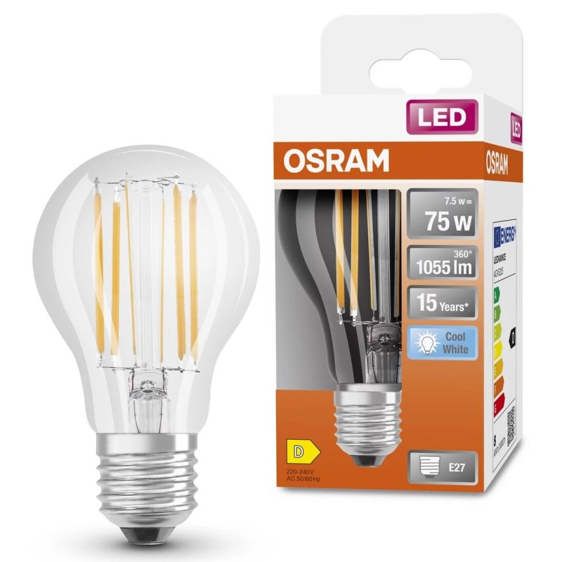112445 LAMPARA STANDARD FIL LED CLARA 8W 4000K