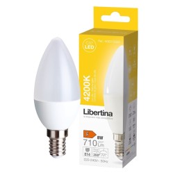 600015002 LAMPARA VELA LED E14 8W 4200K LIBERTINA