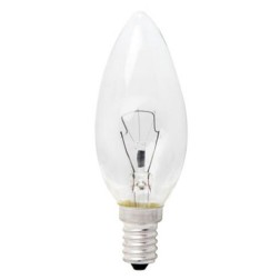 11182 LAMPARA VELA CLARA 25W E14 230V REFORZADA