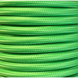 CIR62CM31 5 MTS CABLE TEXTIL LISO VERDE CLARO MATE