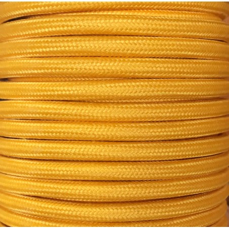 CIR62CM05 5m CABLE TEXTIL LISO MOSTAZA MATE