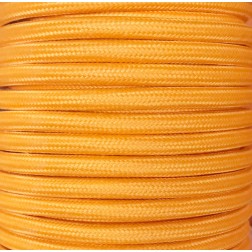CIR62CM33 5 MTS CABLE TEXTIL LISO NARANJA CLARO MT