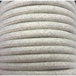 CIR62BA10 5m CABLE TEXTIL LINO ALGODON LISO