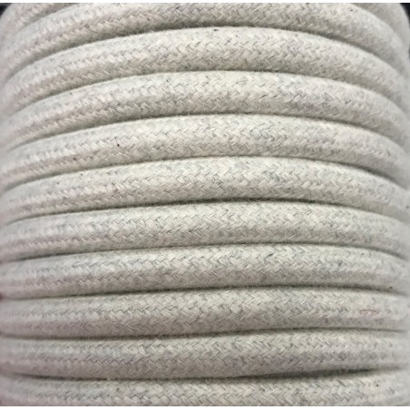 CIR62BA10 5m CABLE TEXTIL LINO ALGODON LISO