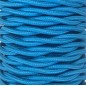 CABEXT2P04 5m CABLE TEXTIL TRENZADO AZUL TURQUESA