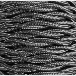 CABEXT2R14 5m CABLE TEXTIL TRENZADO GRAFITO