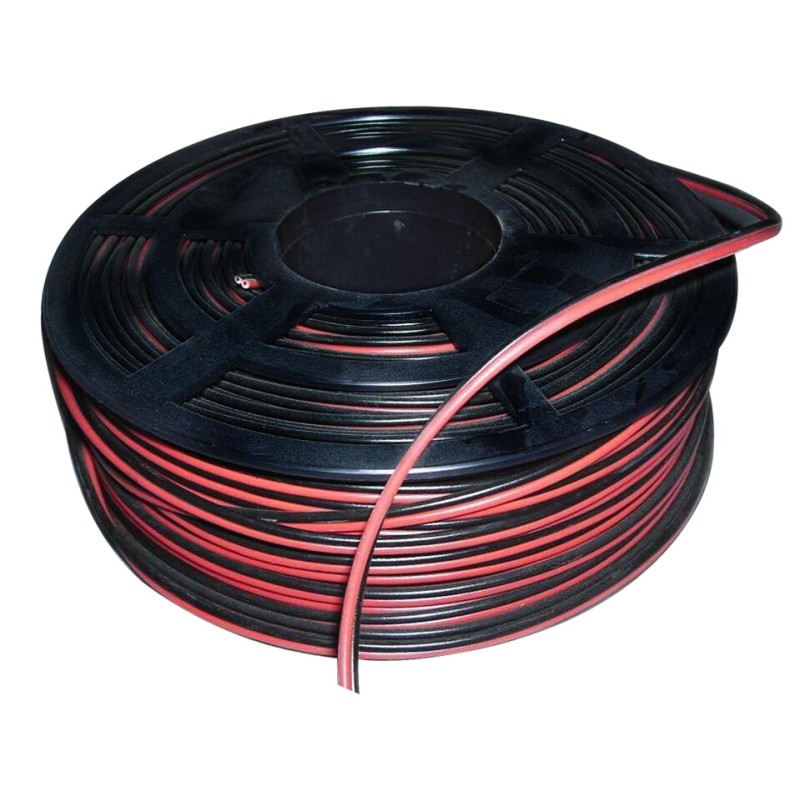 100m CARRETE CABLE PARALELO AUDIO BICOLOR 2x1,5mm