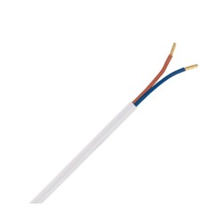 100m CABLE MANGUERA REDONDA 2x0,75 BLANCO