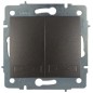ERP12NGQC DOBLE INTERRUPTOR-CONMUTADOR GRAFITO SERIE EUROPA SOLERA