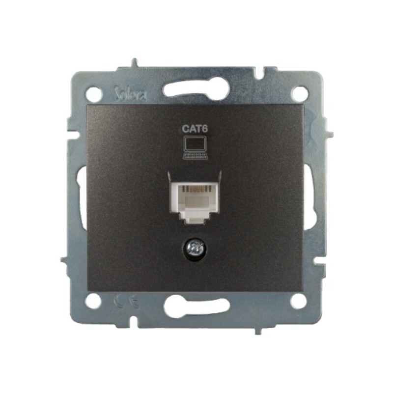 ERP88NG TOMA DE DATOS RJ45 CAT6 GRAFITO SERIE EUROPA SOLERA