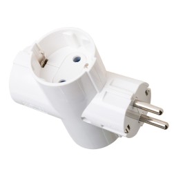 186F CLAVIJA TRIPLE 2P+T 16A 250V BLANCA SOLERA