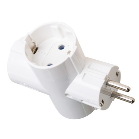 186F CLAVIJA TRIPLE 2P+T 16A 250V BLANCA SOLERA