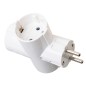 186F CLAVIJA TRIPLE 2P+T 16A 250V BLANCA SOLERA