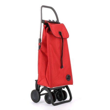 IMX306 CARRO COMPRA I-MAX MF PLEGABLE 4 RUEDAS 2 GIRATORIAS ROJO ROLSER