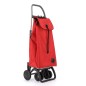 IMX306 CARRO COMPRA I-MAX MF PLEGABLE 4 RUEDAS 2 GIRATORIAS ROJO ROLSER