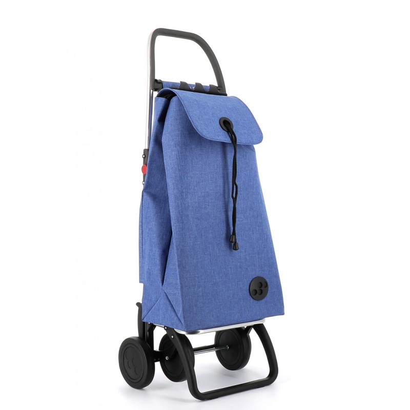 IMX385 CARRO COMPRA IMAX TWEED 4 RUEDAS PLEGABLE AZUL ROLSER