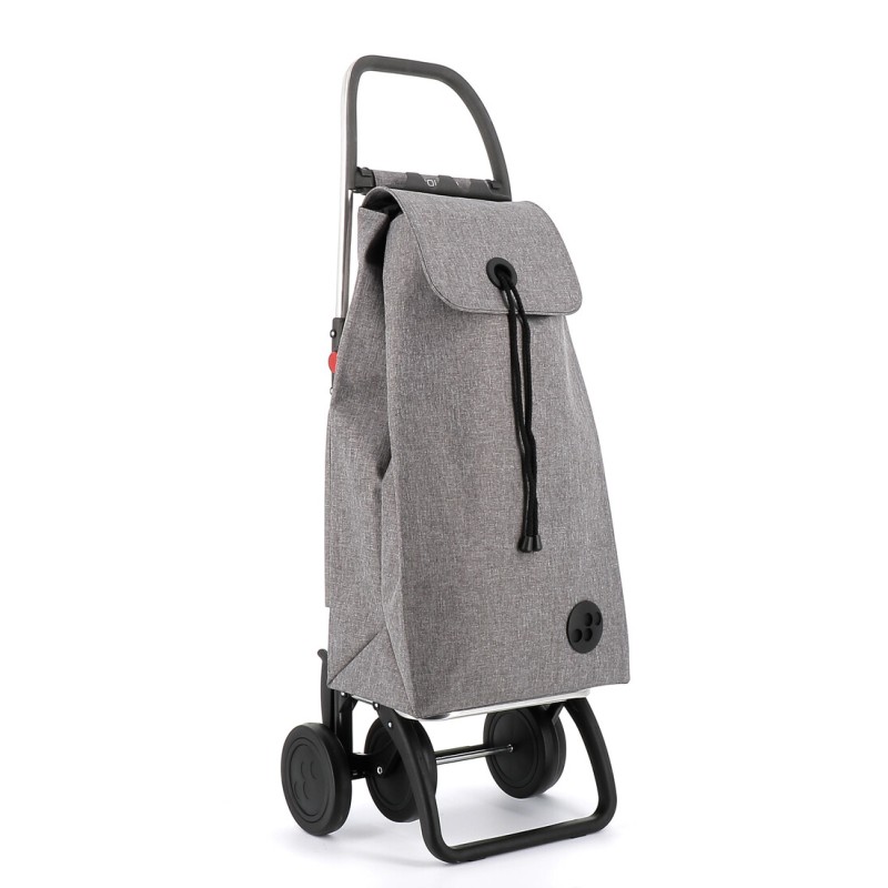 IMX385 CARRO COMPRA IMAX TWEED 4 RUEDAS PLEGABLE GRIS ROLSER