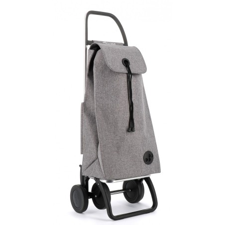 IMX382 CARRO COMPRA IMAX TWEED 4 RUEDAS GRIS ROLSER
