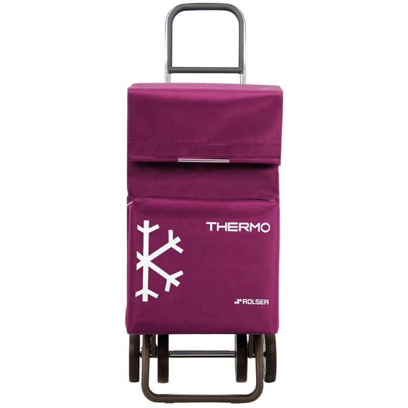 TER060 CARRO COMPRA TERMO FRESH MF 4 RUEDAS BURDEOS ROLSER