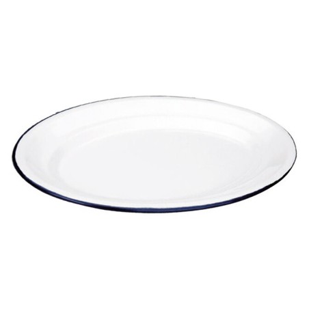 903935 BANDEJA OVALADA ESMALTADA 35cm BLANCA IBILI