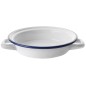 904116 PLATO DE HUEVOS ESMALTADO 16cm BLANCA