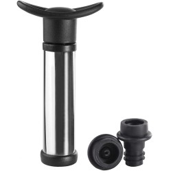 695032 BOMBA DE VACIO INOX PARA BOTELLAS + 2 TAPONES IBILI