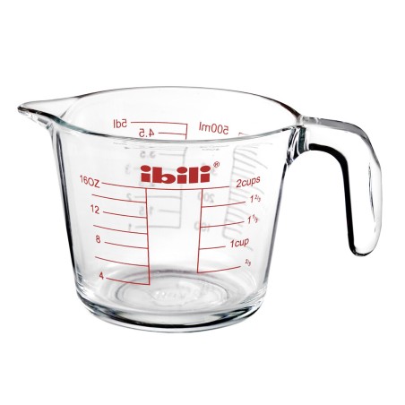 481105 JARRA MEDIDORA DE CRISTAL 500ml IBILI