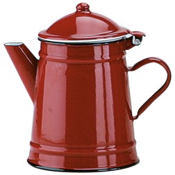 910210 CAFETERA CONICA ROJA 1L IBILI