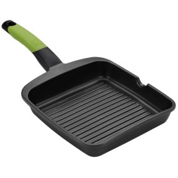 A121457 GRILL CON RAYAS ALUMINIO 28x28cm PRIOR BRA