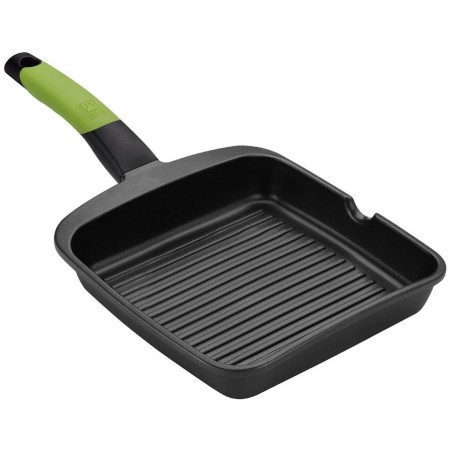 A121457 GRILL CON RAYAS ALUMINIO 28x28cm PRIOR BRA
