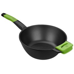 A121471 WOK CON MANGO Y ASA ALUM Ø28cm PRIOR BRA