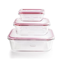 754750 SET 3 TAPER CRISTAL CUADRADO IBILI