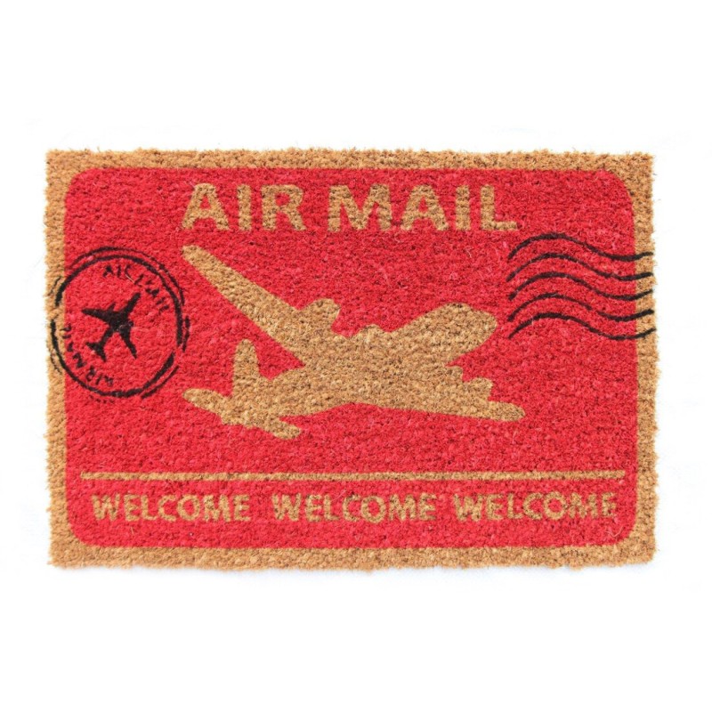 FELPUDO DE COCO ESTAMPADO MODELO AIRMAIL 40x60 cm