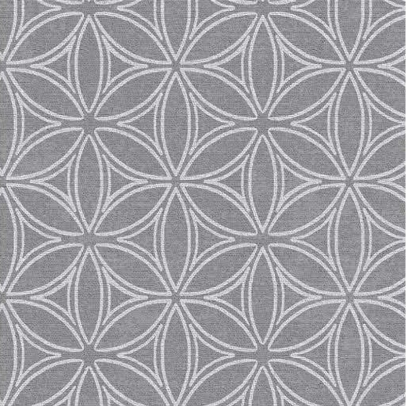 83140 1m MANTEL DE HULE QD-TEX MODELO GALANA GRIS 140cm DINTEX