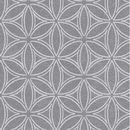 83140 1m MANTEL DE HULE QD-TEX MODELO GALANA GRIS 140cm DINTEX