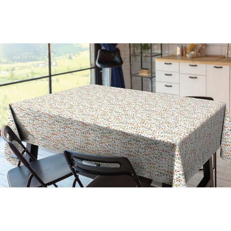83199 1m MANTEL DE HULE QD-TEX MODELO TEXTURE WILLOW ROJO 140cm DINTEX