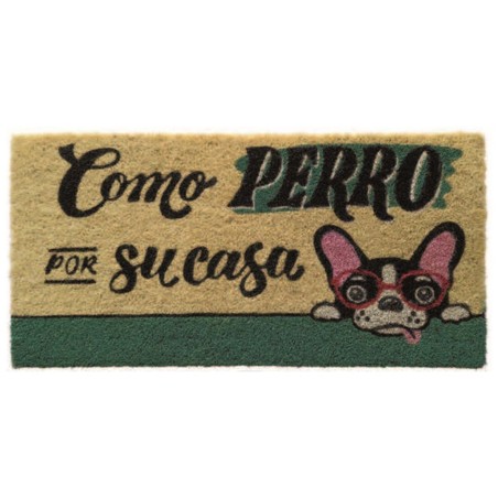 50800 FELPUDO COCO BLANCO PERRO EN CASA 35x70cm DINTEX