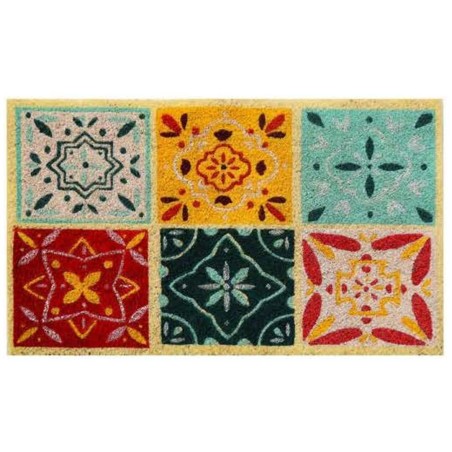 50657 FELPUDO COCO BLANCO ALBUFEIRA RECTO 40x70cm DINTEX