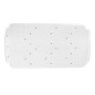 01225 ALFOMBRA DE BAÑO CAUCHO 78x36cm BLANCA DINTEX